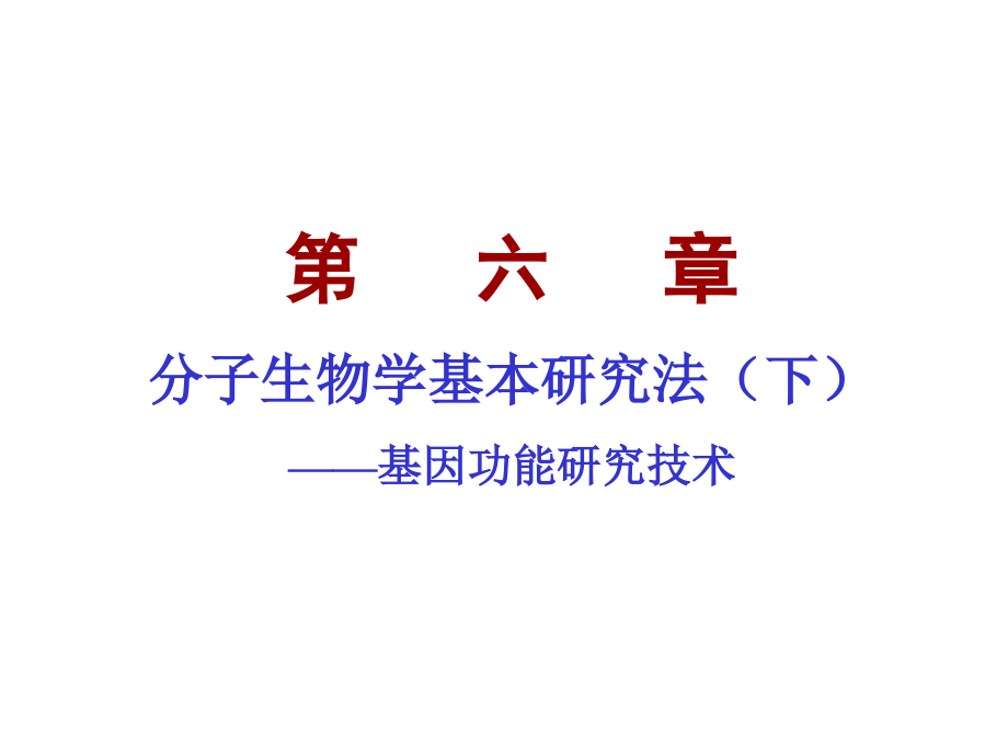 分子生物学研究方法下.pptx_第1页