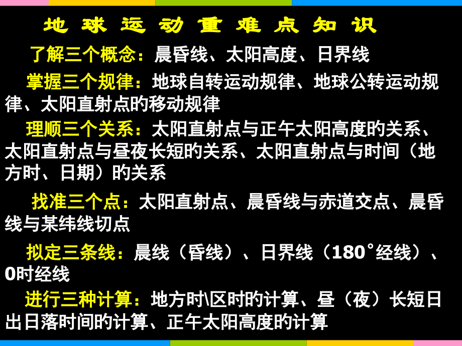 地球运动专题复习二轮.pptx_第2页
