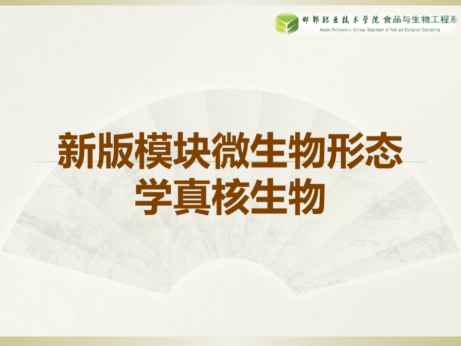 新版模块微生物形态学真核生物.ppt_第1页