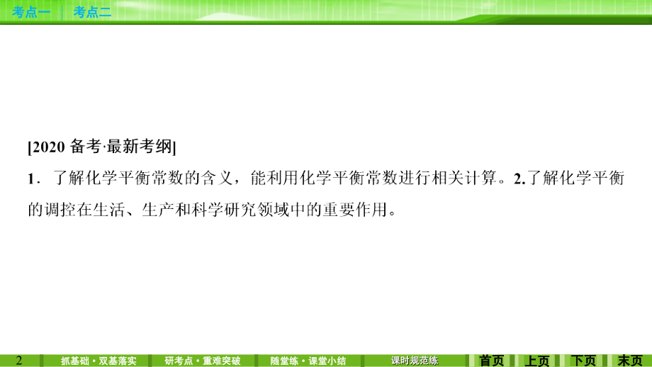 第七章第三讲化学平衡常数　化学反应进行的方向.ppt_第2页