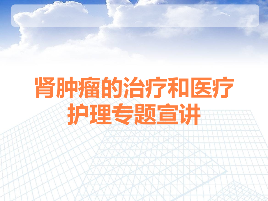 肾肿瘤的治疗和医疗护理专题宣讲.ppt_第1页