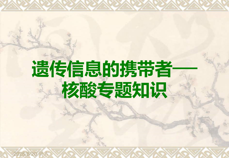 遗传信息的携带者──核酸.ppt_第1页
