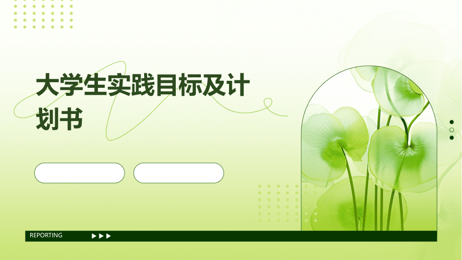 大学生实践目标及计划书.pptx_第1页