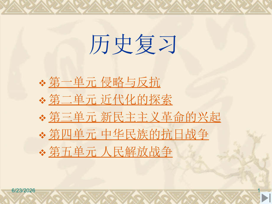 北师大版历史八年级上册复习提纲.ppt_第1页