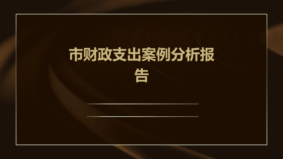 市财政支出案例分析报告.pptx_第1页