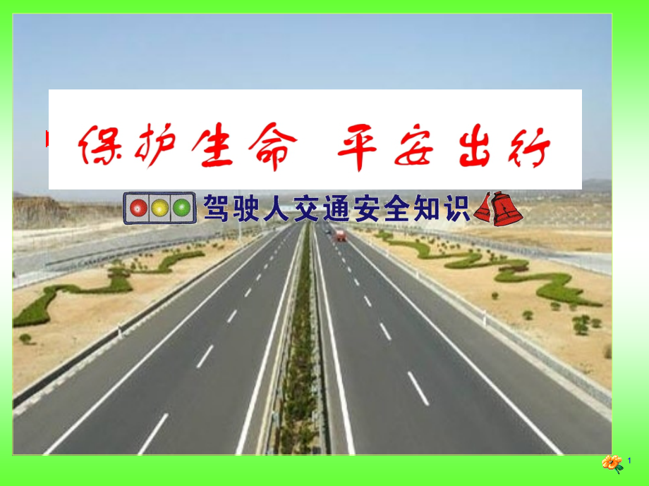 保护生命-平安出行(道路交通安全讲座).pptx_第1页