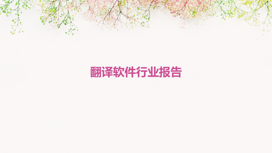 翻译软件行业报告.pptx_第1页