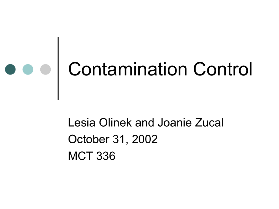 Contaminationcontrol.ppt_第1页