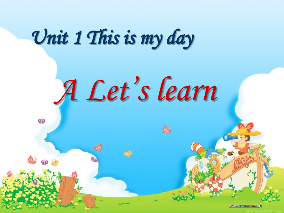 PepBook6unit1ThisismydayBLet'sLearn.ppt_第1页