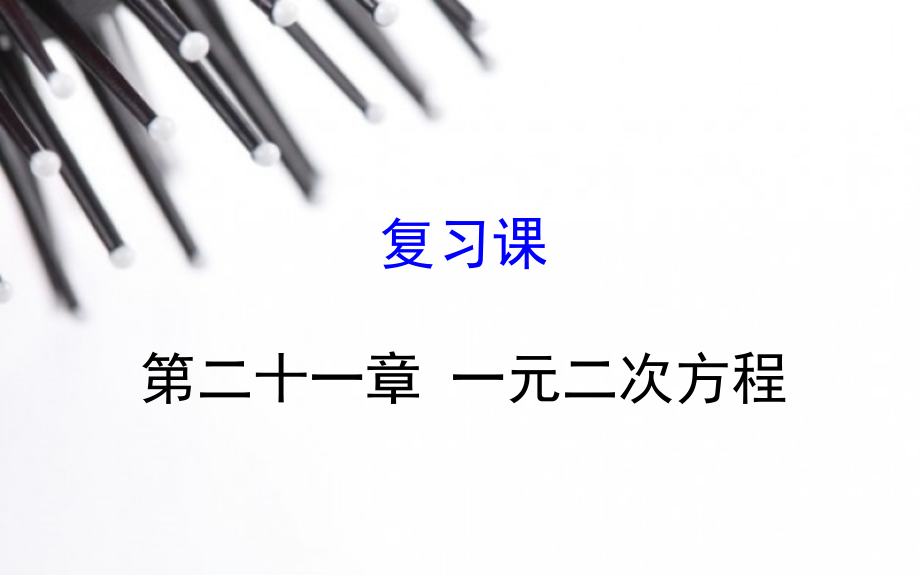 一元二次方程复习课(第一课时).ppt_第1页