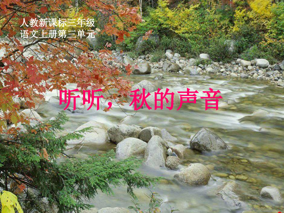 《听听_秋的声音》课件(人教新课标三年级语文上册课件).ppt_第1页