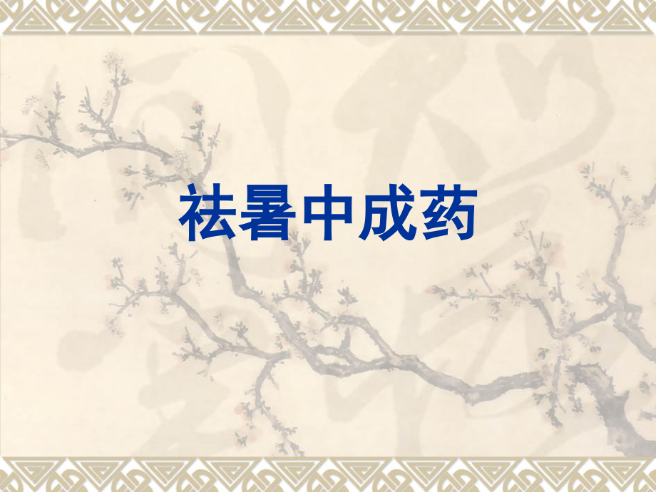 祛暑中成药.pptx_第1页