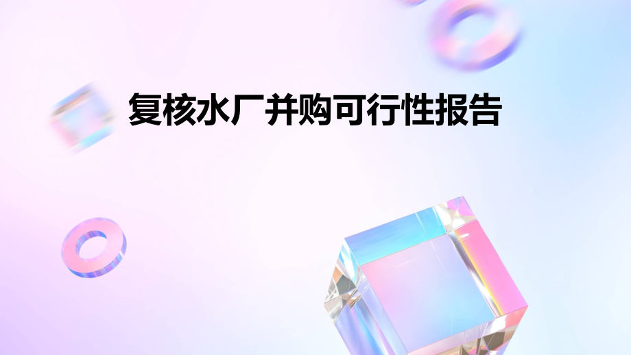 复核水厂并购可行性报告.pptx_第1页