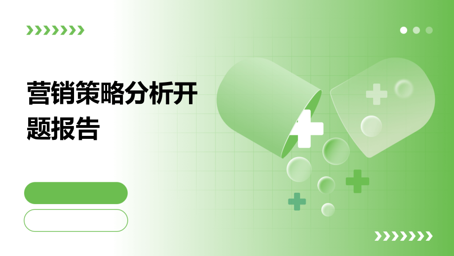 营销策略分析开题报告.pptx_第1页