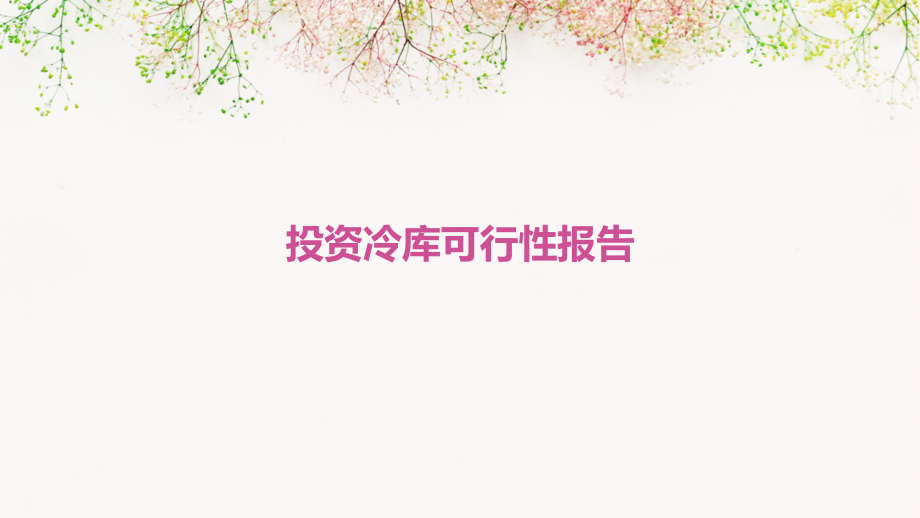 投资冷库可行性报告.pptx_第1页