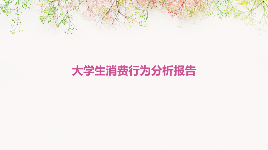 大学生消费行为分析报告.pptx_第1页