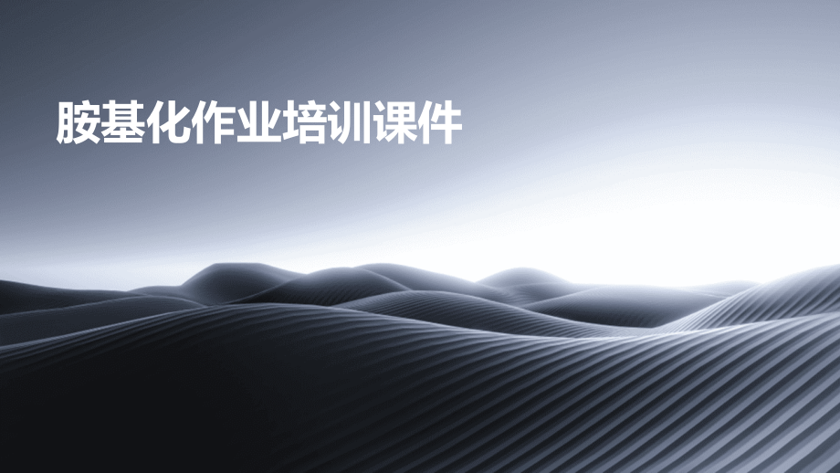 胺基化作业培训课件.pptx_第1页