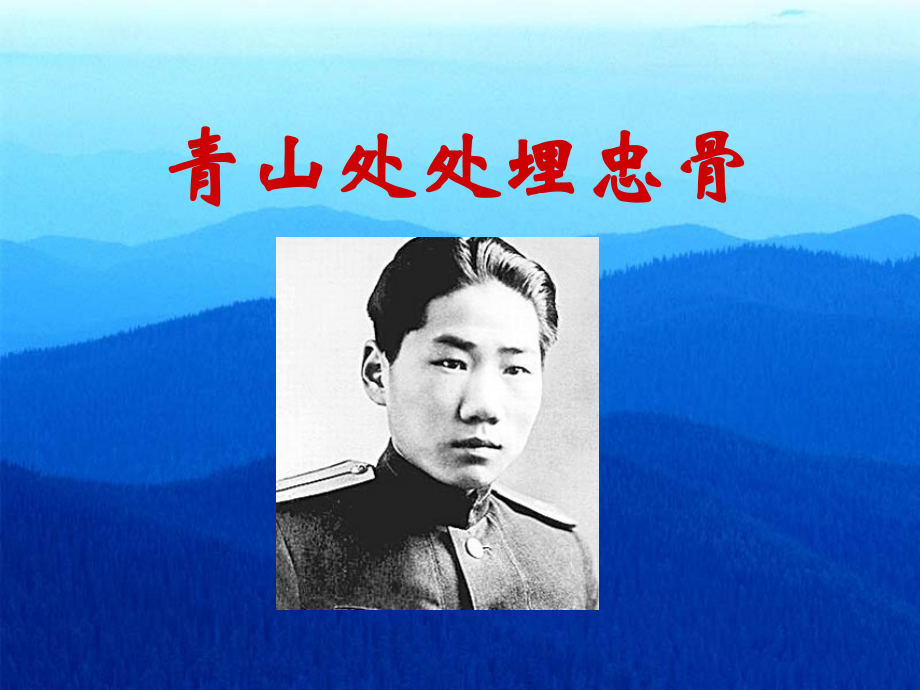 青山处处埋忠骨1.ppt_第1页