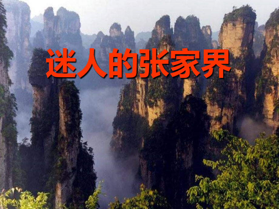 《迷人的张家界》课件.ppt_第1页