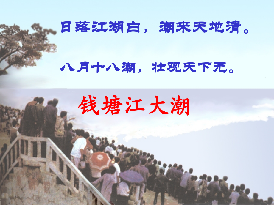 四年级语文上册第一组1观潮第一课时课件.ppt_第1页