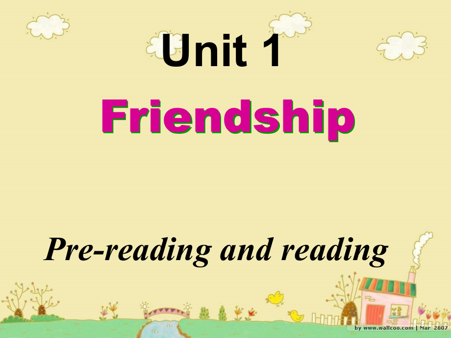 高一英语必修一_unit1_friendship_课件.ppt_第1页