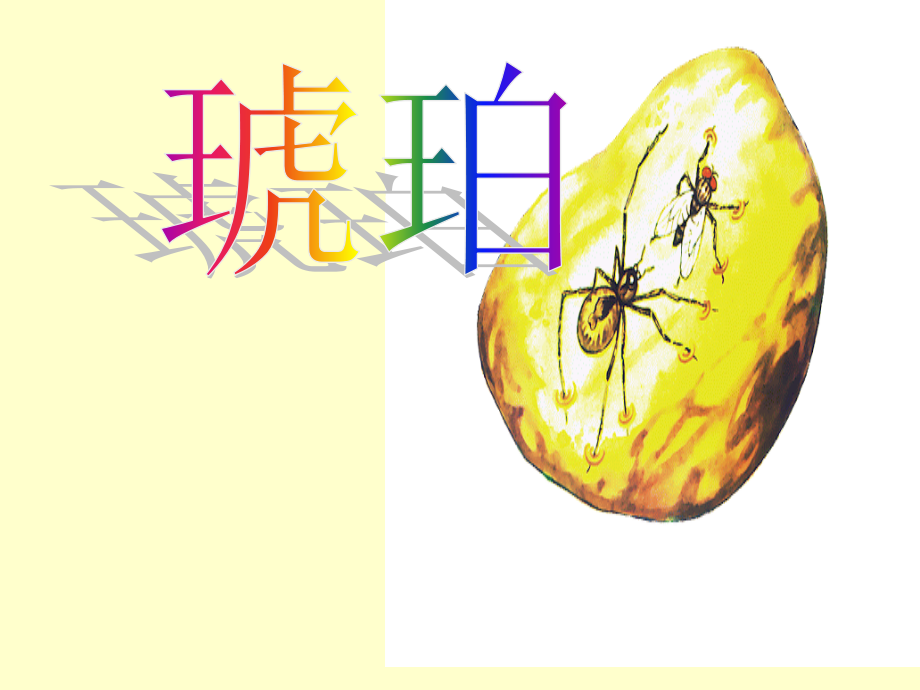 六年级语文下册四生命2琥珀第一课时课件.ppt_第1页