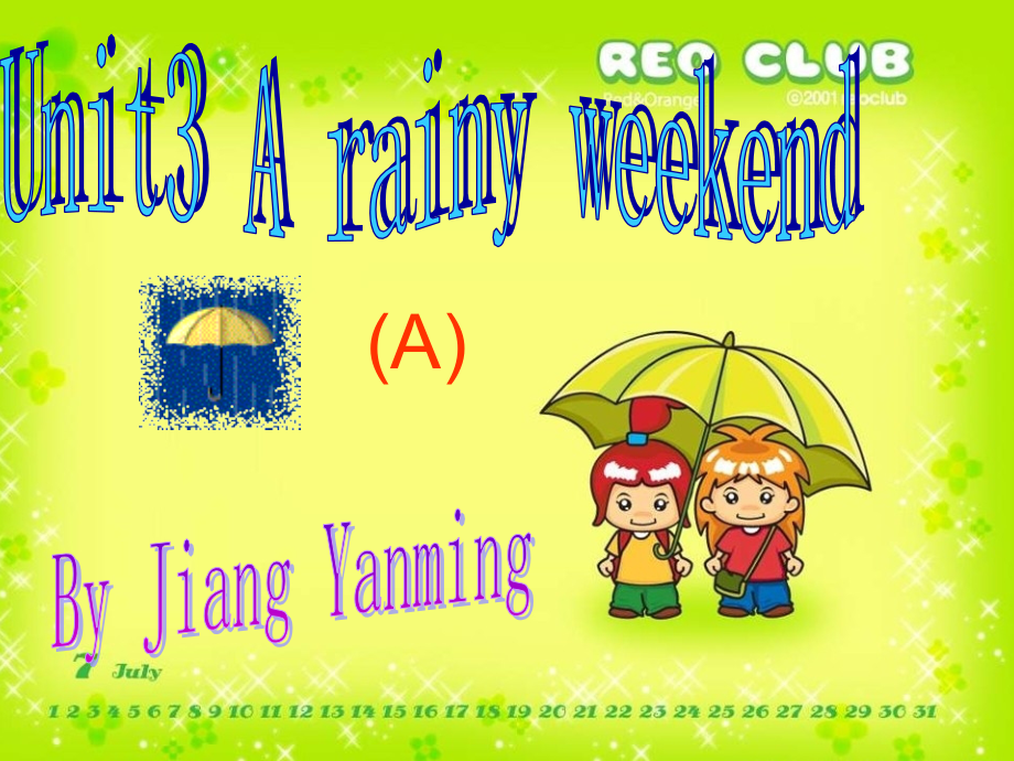 深港版英语三上Unit7Weather.pptx_第1页