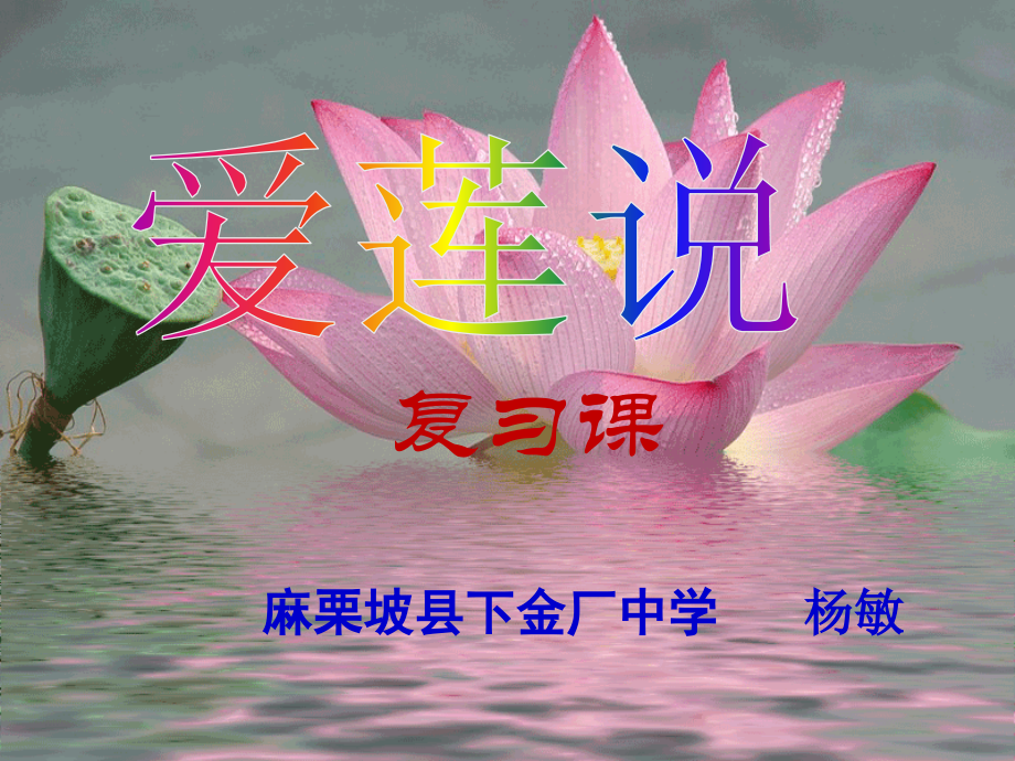 爱莲说(复习课).pptx_第1页