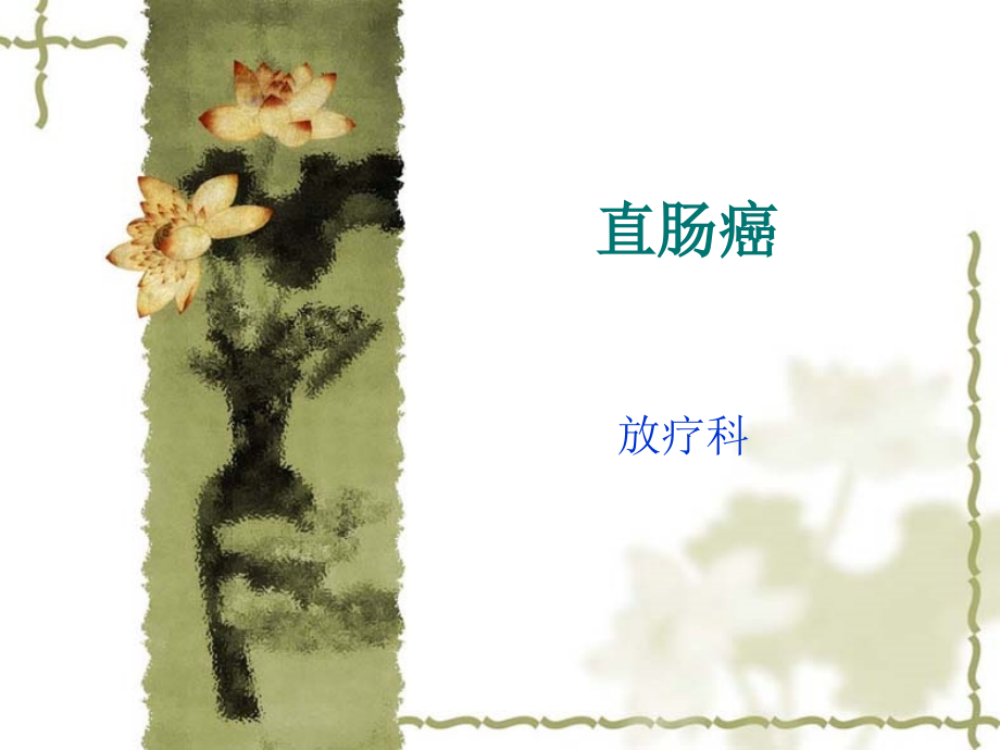 直肠癌医学知识专题讲座.pptx_第1页