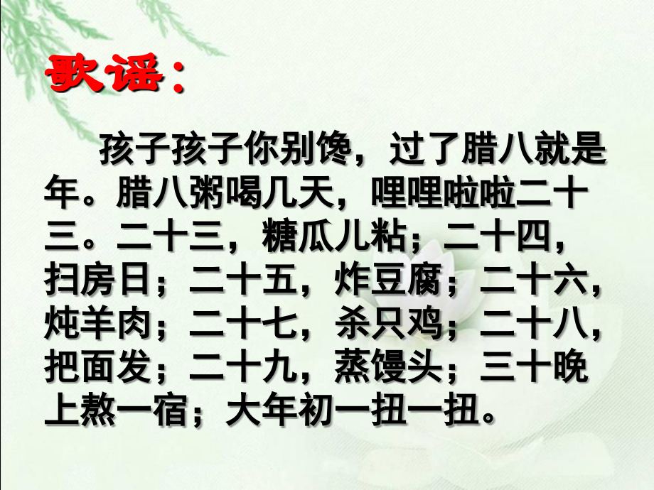六年级语文下册第二组6　北京的春节课件.ppt_第2页