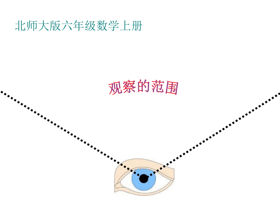 北师大版数学六年级上册《观察的范围》.pptx_第1页