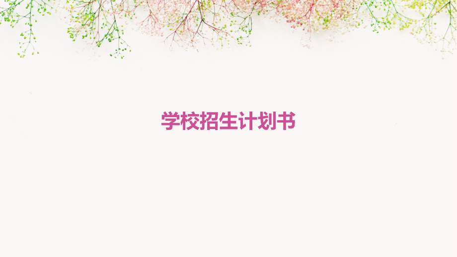 学校招生计划书.pptx_第1页