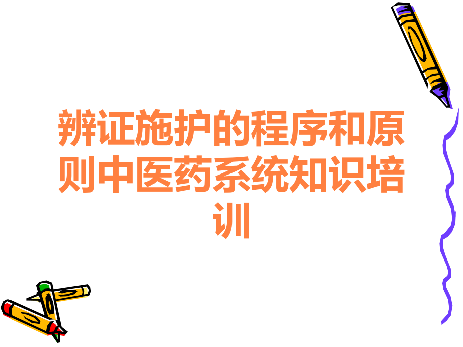 辨证施护的程序和原则中医药系统知识培训.ppt_第1页
