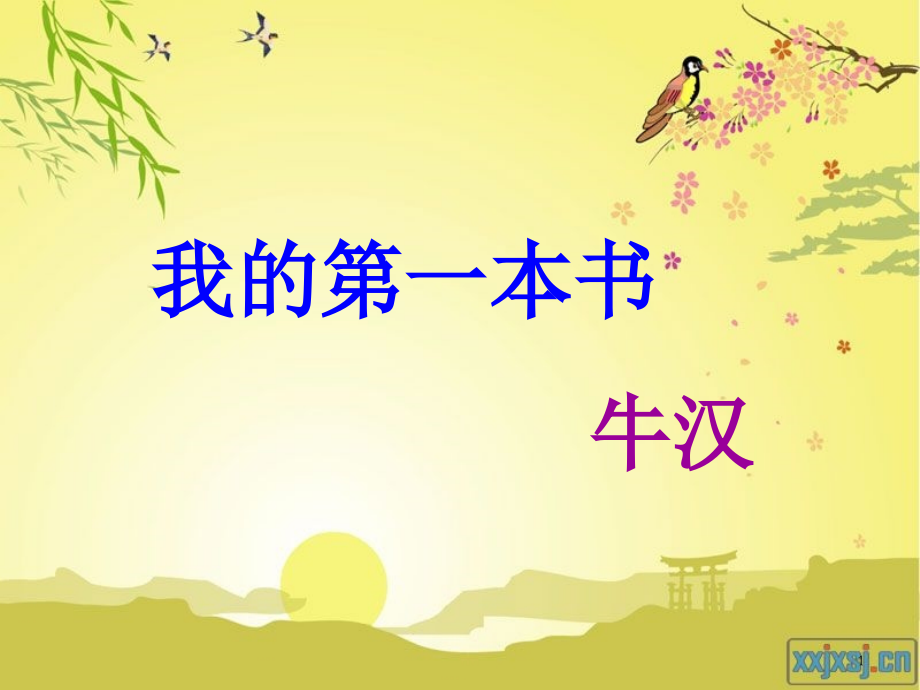 公开课：我的第一本书.ppt_第1页