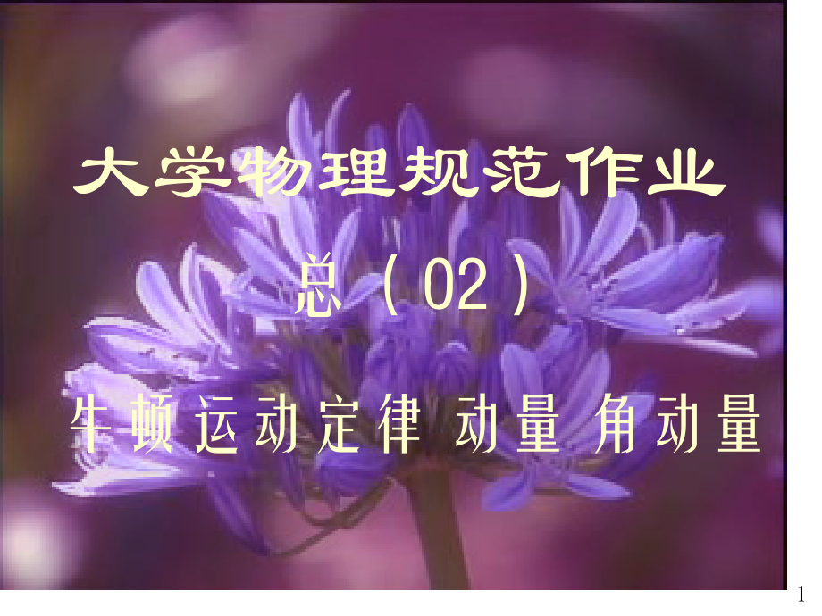 大学物理规范作业(本一)02解答.pptx_第1页
