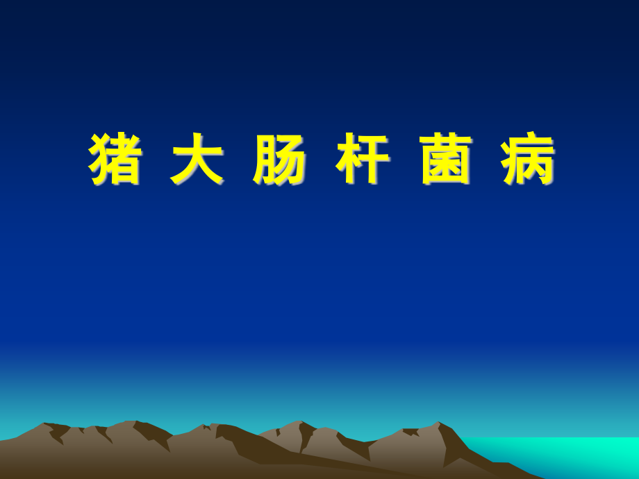 猪大肠杆菌病.pptx_第1页