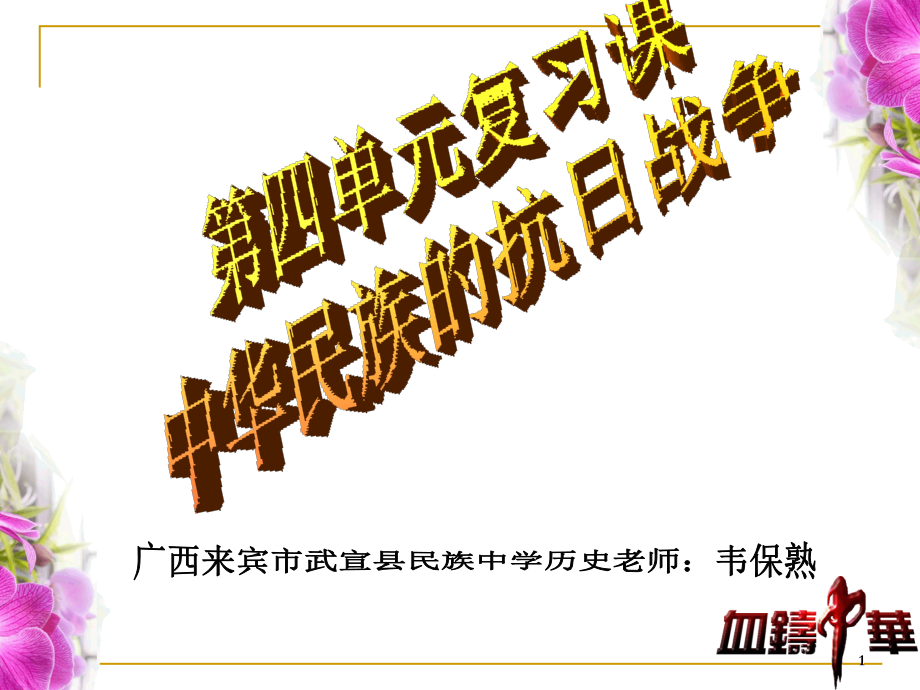 第四单元中华民族的抗日战争.ppt_第1页