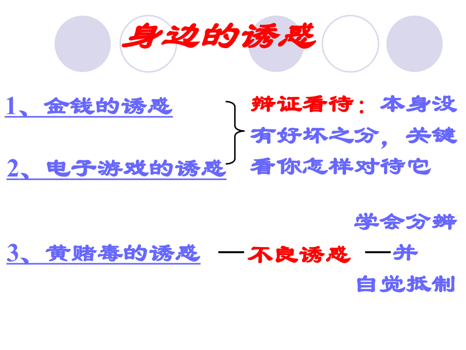 修改对不良诱惑说不.ppt_第1页