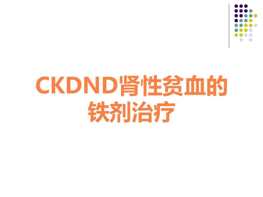 CKDND肾性贫血的铁剂治疗.ppt_第1页