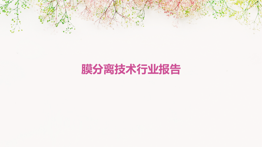 膜分离技术行业报告.pptx_第1页