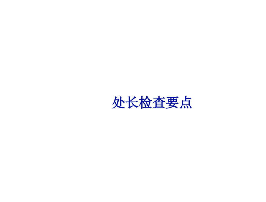 处长检查要点.ppt_第1页