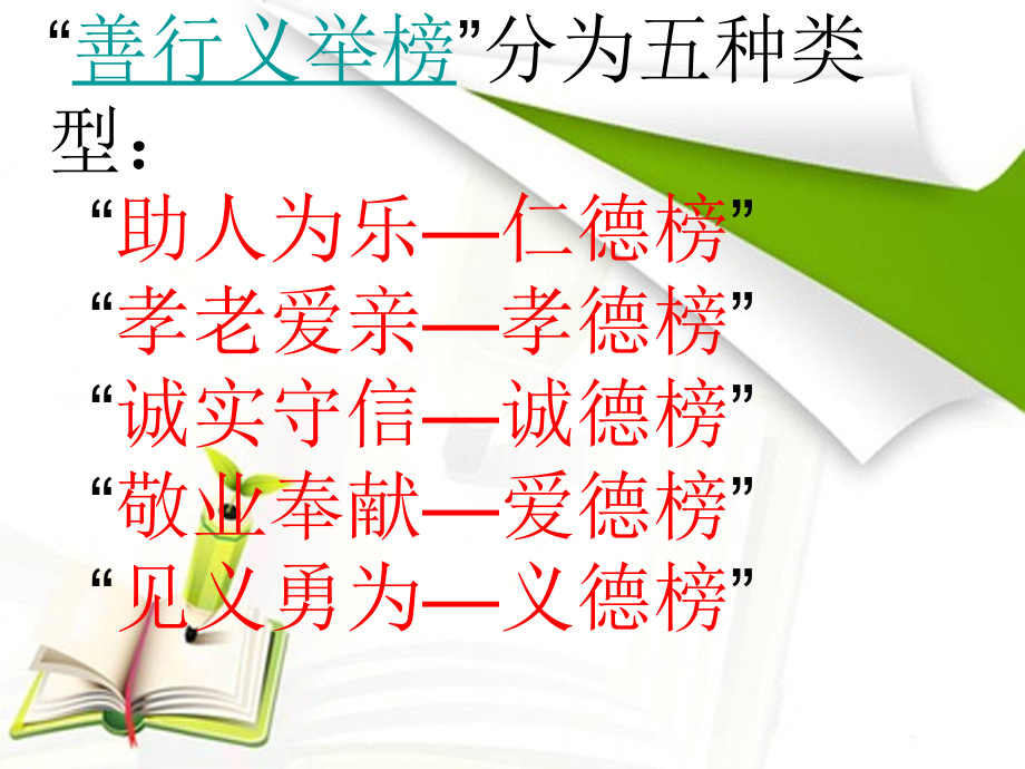 三（1）班争做好事争上善行义行榜主题班会.ppt_第2页