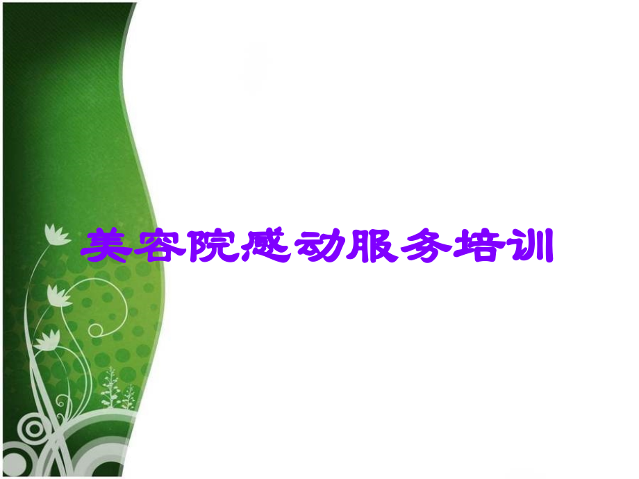 美容院感动服务培训.ppt_第1页