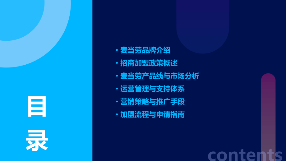 麦当劳招商加盟计划书模板.pptx_第2页