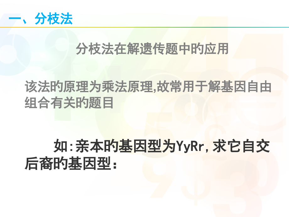 自由组合定律的计算和解题方法.pptx_第2页