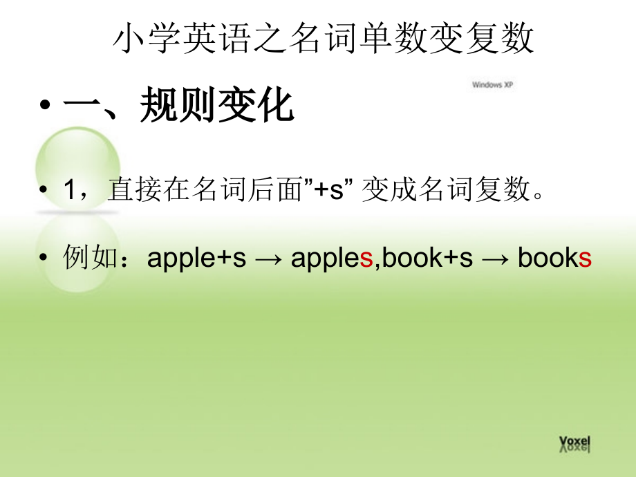 小学英语之名词单数变复数.ppt_第2页