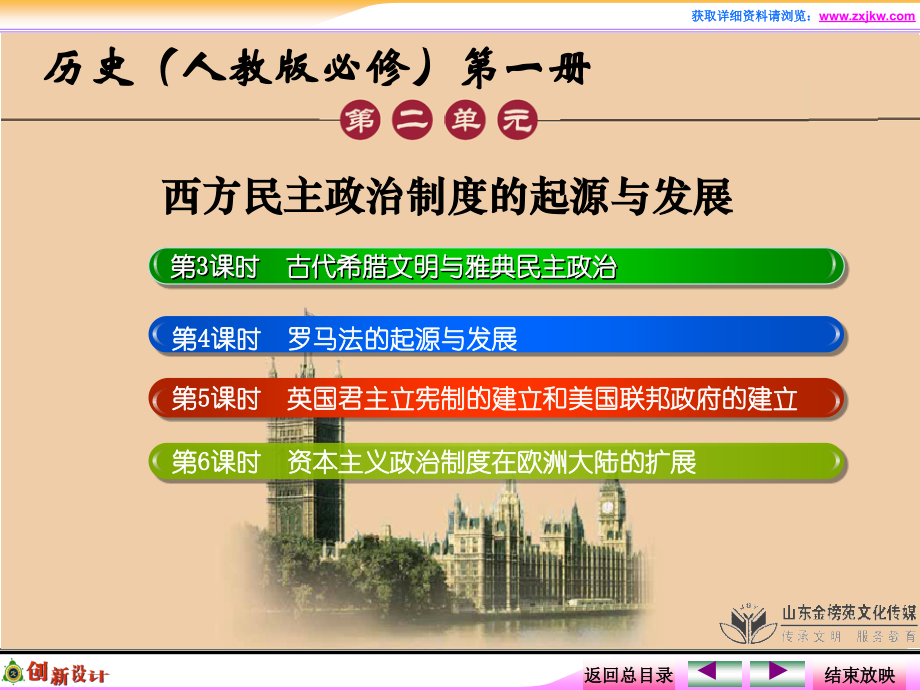 第5课时英国君主立宪制的建立和美国联邦政府的建立.ppt_第1页