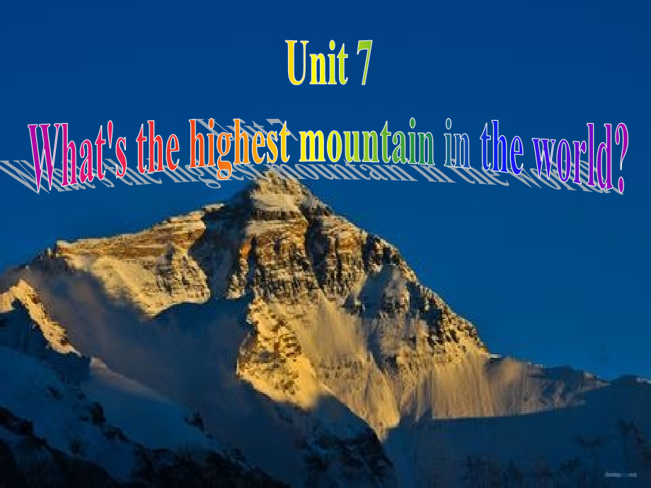 What's-the-highest-mountain-in-the-world课件.ppt_第1页
