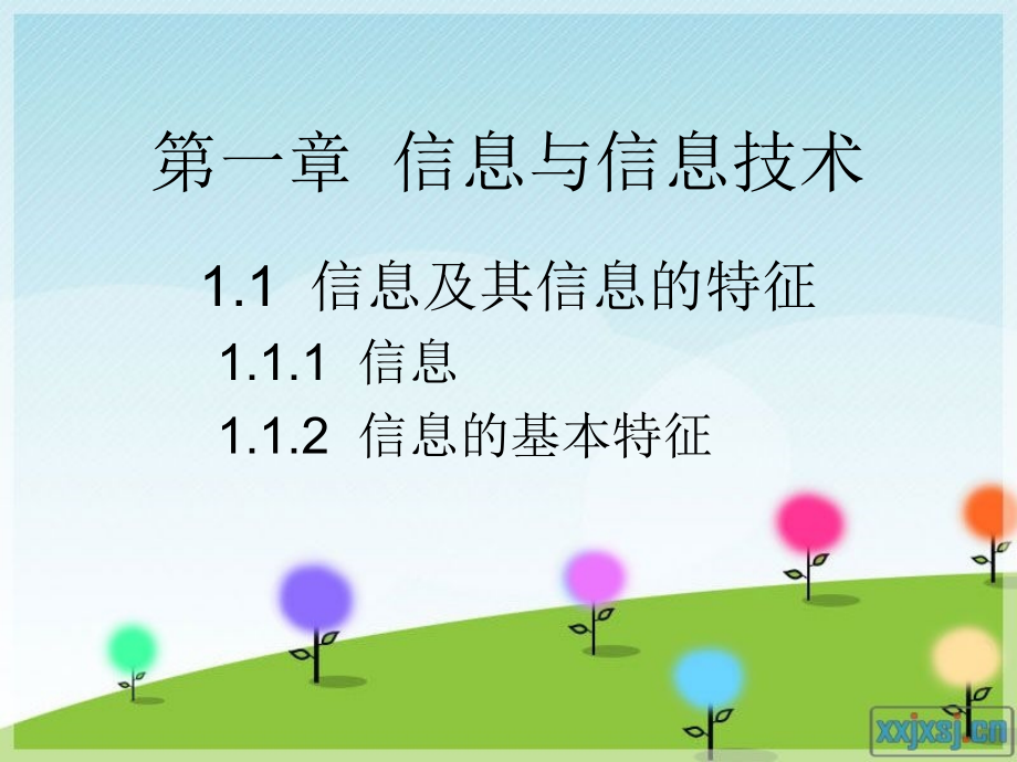 信息及其信息的特征.ppt_第1页