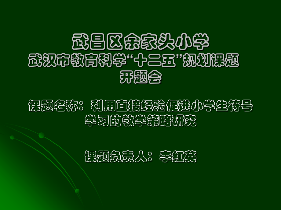 直接经验开题报告.ppt_第1页